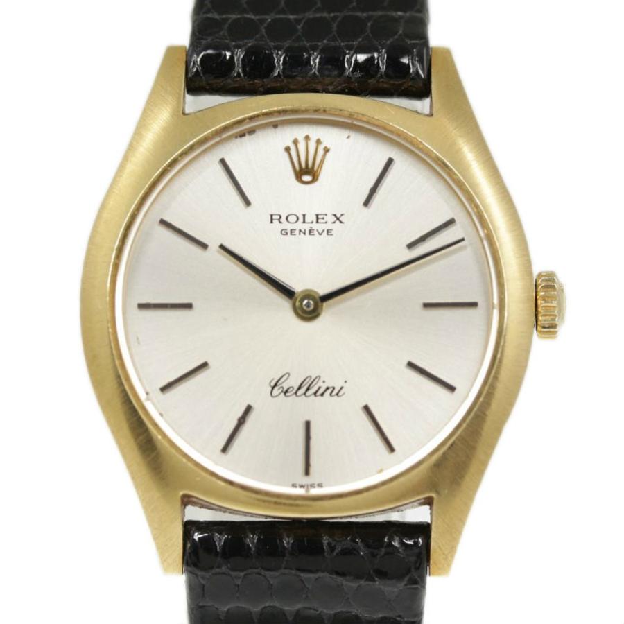 ROLEX（ロレックス） チェリーニ・手巻き時計 グレー文字盤 金 Cellini
