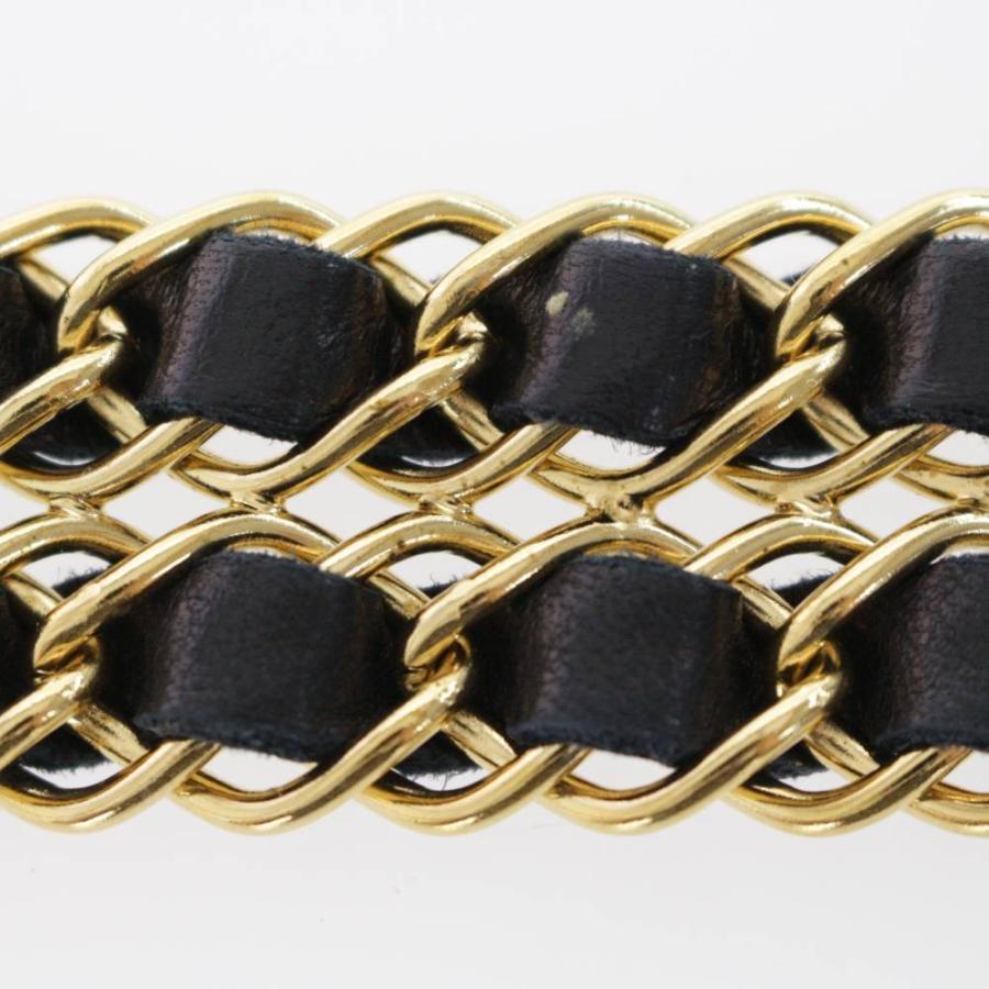 CHANEL シャネル　ゴールド ブラック チェーン ベルト シャネル CHANEL チェーンベルト ベルト 衣料品 GP レディース