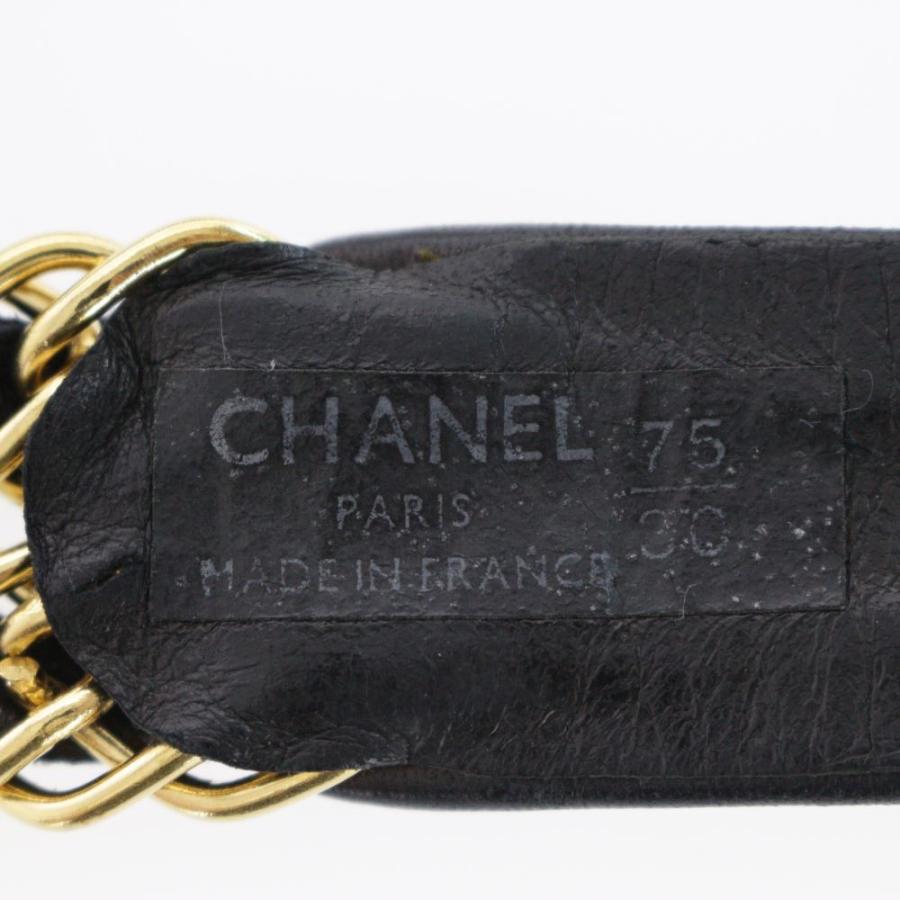 CHANEL シャネル ゴールドチェーンベルト/ブラック/CHANEL/RF3