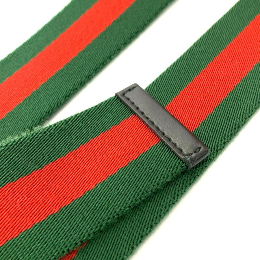 GUCCI（グッチ） ウェブライン・Dリングベルト/431136/グリーン/レッド