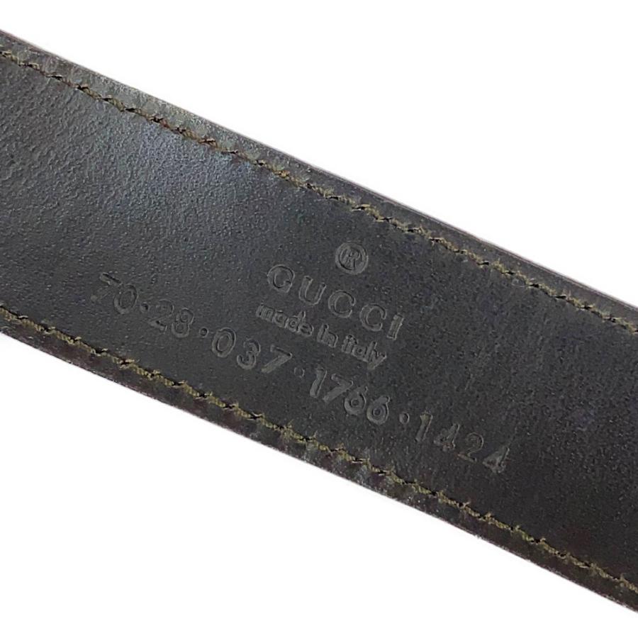 GUCCI（グッチ） ダブルタイガーヘッドベルト/037.1766.1424/カーキ