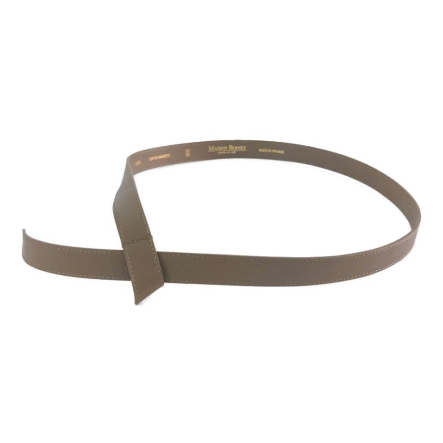 メゾンボワネ ベルト/アッシュブラウン/MAISON BOINET 翌日配送可