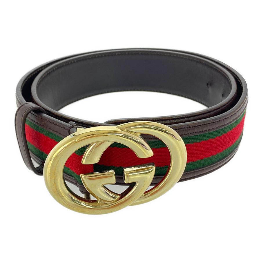 GUCCI（グッチ） インターロッキングG ウェブラインベルト/162922