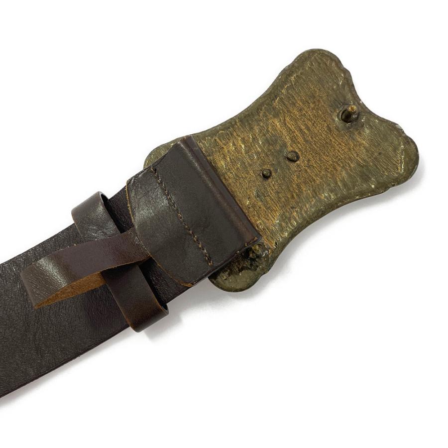 BURBERRY（バーバリー） ホース ナイト ワイドレザーベルト/ブラウン