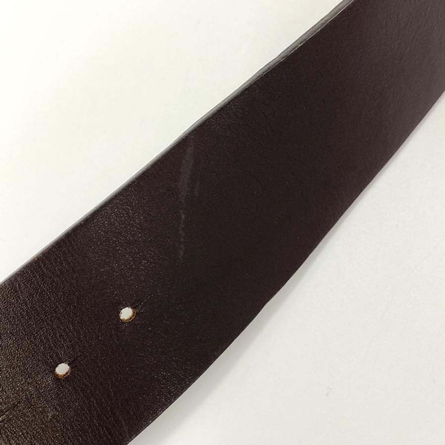 BURBERRY（バーバリー） ホース ナイト ワイドレザーベルト/ブラウン