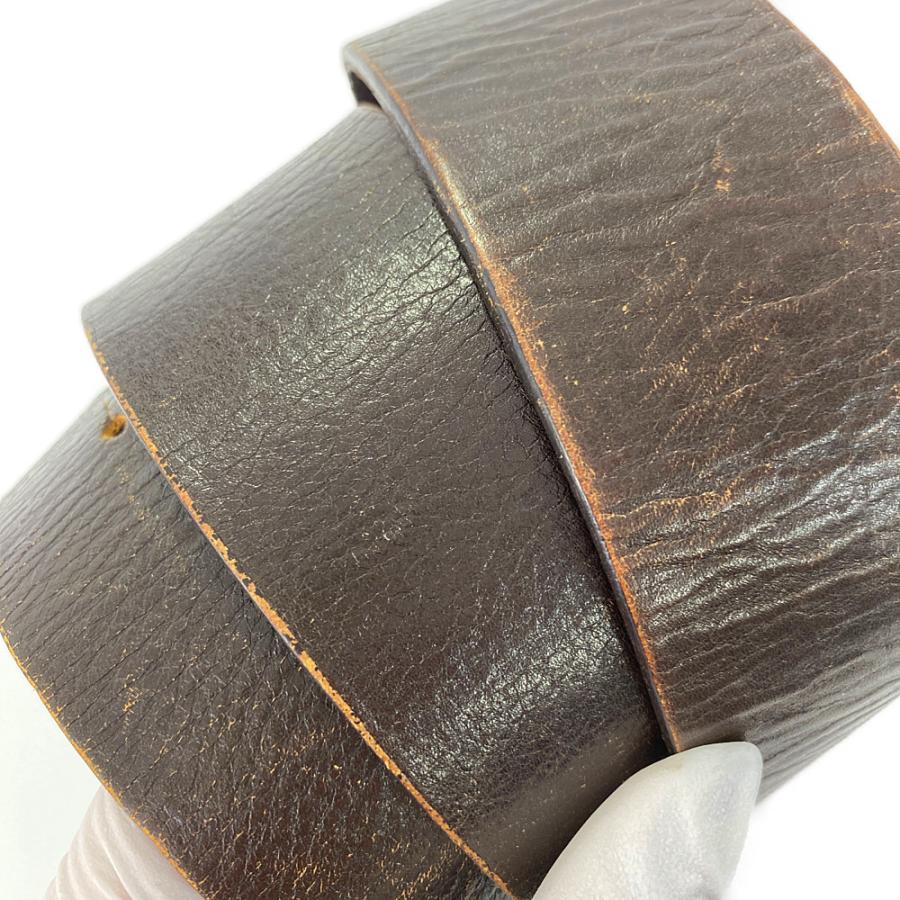 BURBERRY（バーバリー） ホース ナイト ワイドレザーベルト/ブラウン