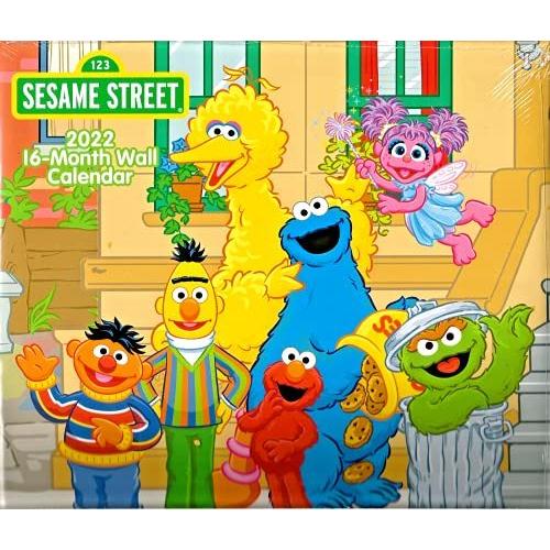 セサミストリート 22年 壁掛けカレンダー 16ヶ月 キッズカレンダー 大きな鳥 エルモ バート アーニー クッキーモンスター オスカーとアビー Ys Rgb 通販 Yahoo ショッピング