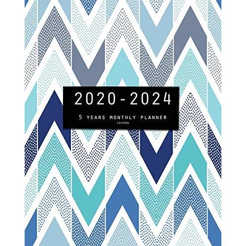 2020-2024 Five Year Planner-Chevron: 60 Months Calendar, 5 Year Monthly App カレンダー