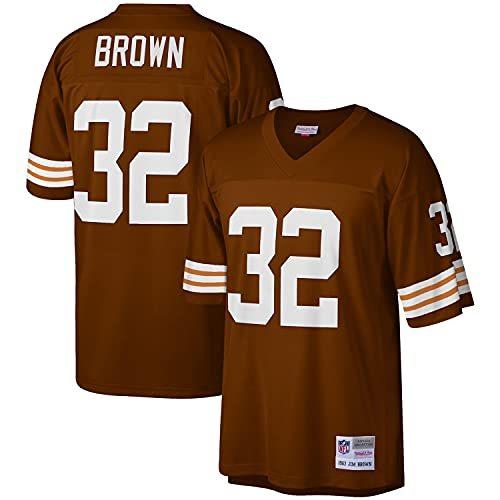 Mitchell & Ness Men's Jim Brown Brown Cleveland Browns Legacy Replica Jerse ユニフォーム