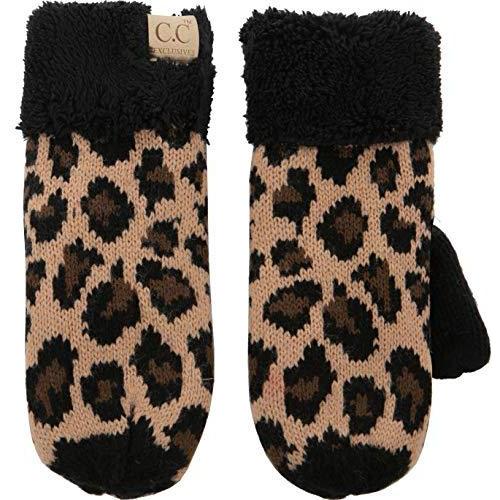 Funky Junque Exclusives ミトン ガールズ 暖かい裏地付き ソフトニット 子供用 ユニセックス ポン付き手袋 Us サイズ O