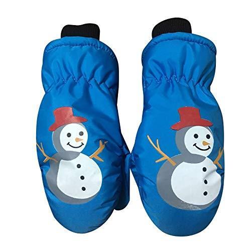 HULKAY Chirstmas Kids Winter Snow Mittens Unisex Ski Mittens Warm Waterproo 手袋