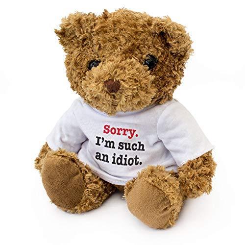 Sorry New I M Presen Gift Cuddly Soft Cute Bear Teddy Idiot An Such ぬいぐるみ New限定品 Themtransit Com