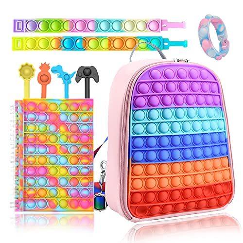 Pop Backpack Fidget Push Bubble Shoulder Bag Fidget Pop On It Waterproof その他バッグ Vperfumesjo Com