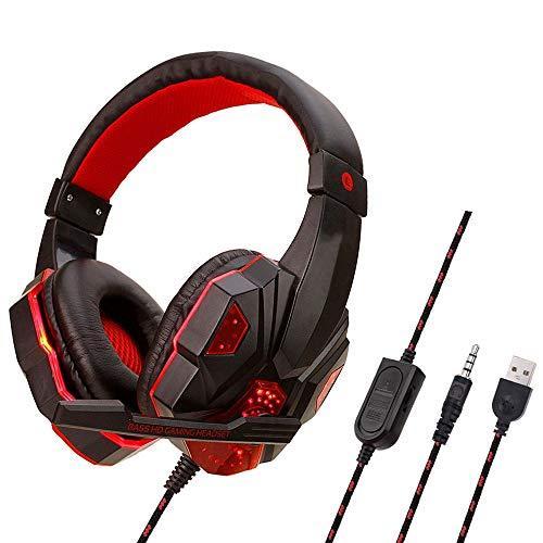 Raxinbang Headset Gaming Headset Computer Compatible with PC/for PS4/Xbox O