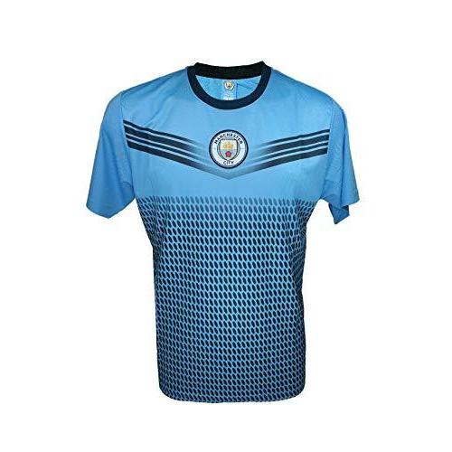 Icon Sports Compatible with Manchester City Soccer Poly Jersey -15 Large シャツ