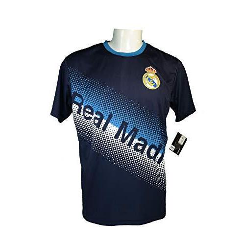 Icon Sports Group レアルマドリード 公式ライセンス サッカー ポリシャツ ジャージ L ブラック シャツ