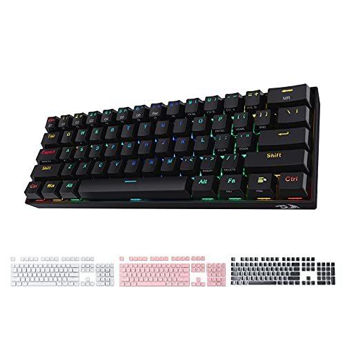 2021新商品 Redragon K530 Bundle Keycaps Pudding PBT (Black) A130 and Keyboard キーボード