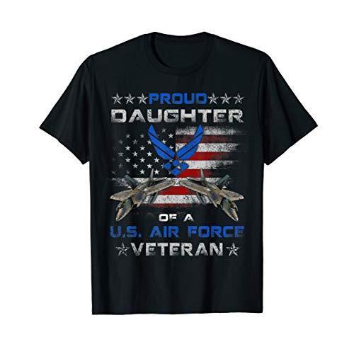 ワンピなど最旬ア！ Air U.S. A Of Daughter Proud Force T-Shirt Gift shirt T Veteran 五分、七分袖