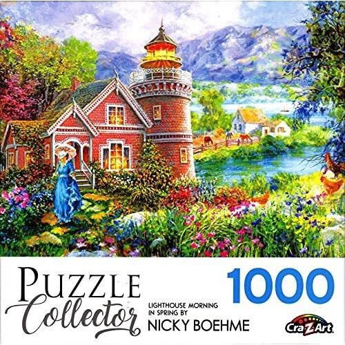 最高品質の Boehme Nicky パズルコレクター 春の朝 灯台 1000ピースパズル ジグソーパズル