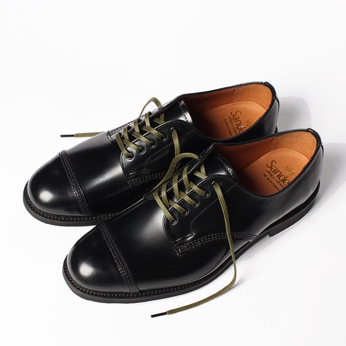 サンダース 1128B ミリタリーダービーシューズ Sanders サンダース Military Derby Shoe Black 1128B
