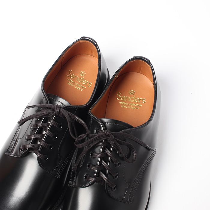SANDERS サンダース 2246B MILITARY OFFICER SHOE BLACK ミリタリー オフィサー シュー ブラック 正規品の画像