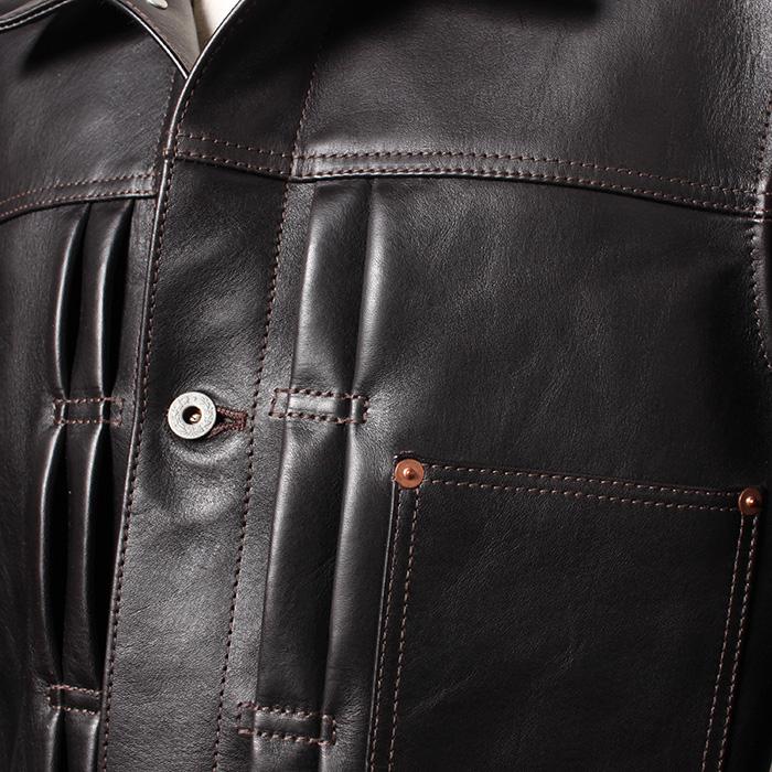 Y'2 LEATHER ワイツーレザー ECO HORSE TEA-CORE WWII JEAN JACKET EB