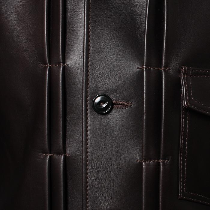 Y'2 LEATHER ワイツーレザー ECO HORSE TEA-CORE '30s TYPE I LEATHER JACKET EB-160 茶下地の画像