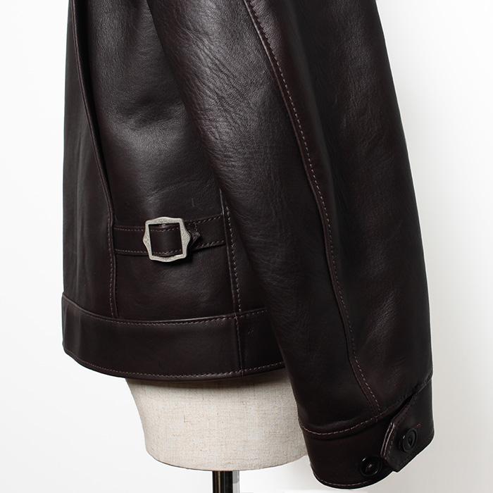Y'2 LEATHER ワイツーレザー ECO HORSE TEA-CORE '30s TYPE I LEATHER JACKET EB-160 茶下地の画像