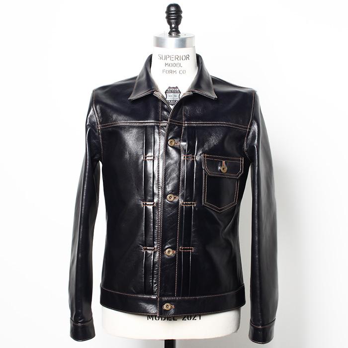 Y'2 LEATHER ワイツーレザー INDIGO HORSE TYPE I JEAN JACKET IB-140