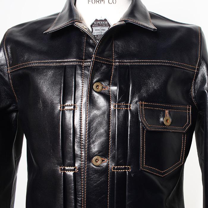 Y'2 LEATHER ワイツーレザー INDIGO HORSE TYPE I JEAN JACKET IB-140