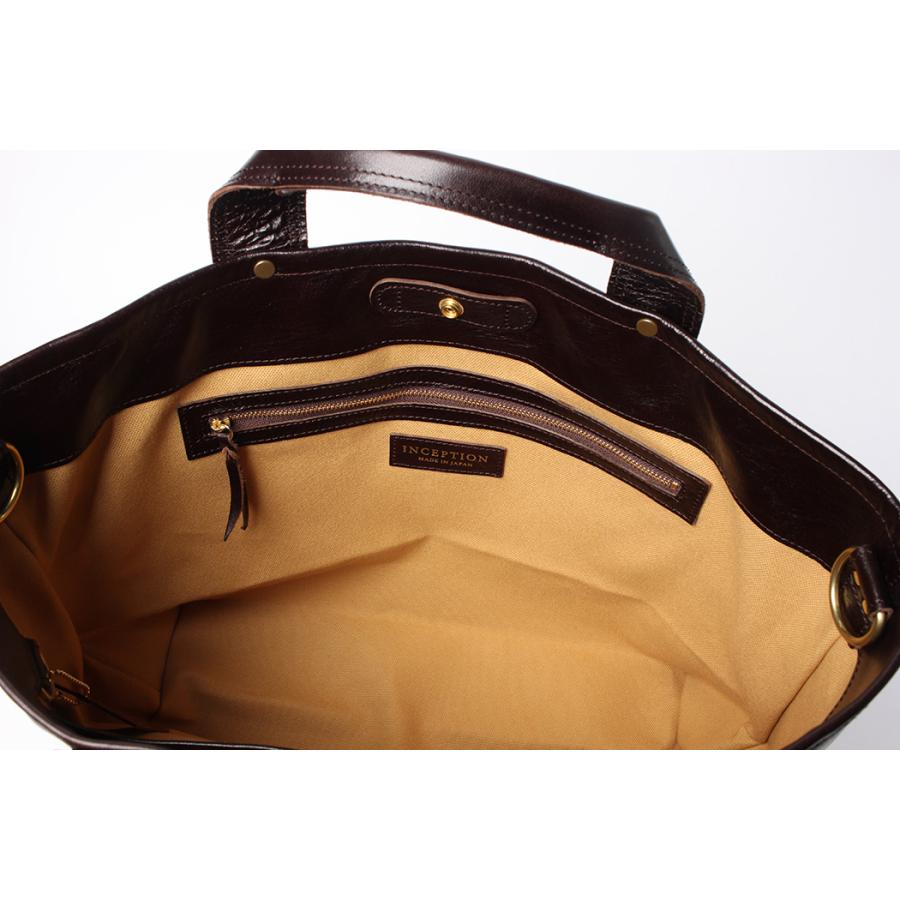 INCEPTION インセプション HORSE HIDE COAL BAG (MEDIUM) IPHSB-18  ホースハイド コールバッグ ミディアムの画像