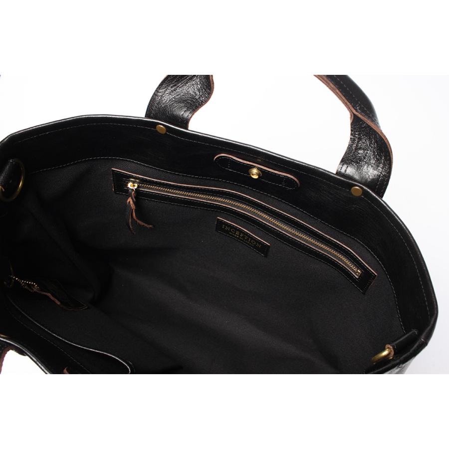 INCEPTION インセプション HORSE HIDE COAL BAG (MEDIUM) IPHSB-18  ホースハイド コールバッグ ミディアムの画像
