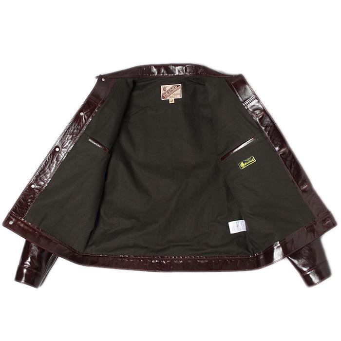Y'2 LEATHER ワイツーレザー ANILINE HORSE 1ST TYPE JEAN JACKET BROWN アニリンホース 1STタイプ Gジャケット ブラウン LB-140の画像