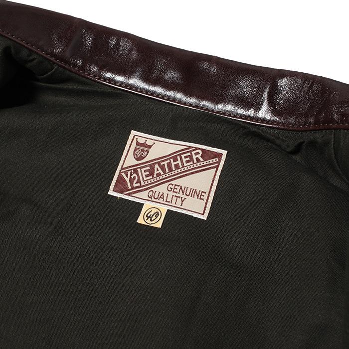 Y'2 LEATHER ワイツーレザー ANILINE HORSE 1ST TYPE JEAN JACKET BROWN アニリンホース 1STタイプ Gジャケット ブラウン LB-140の画像