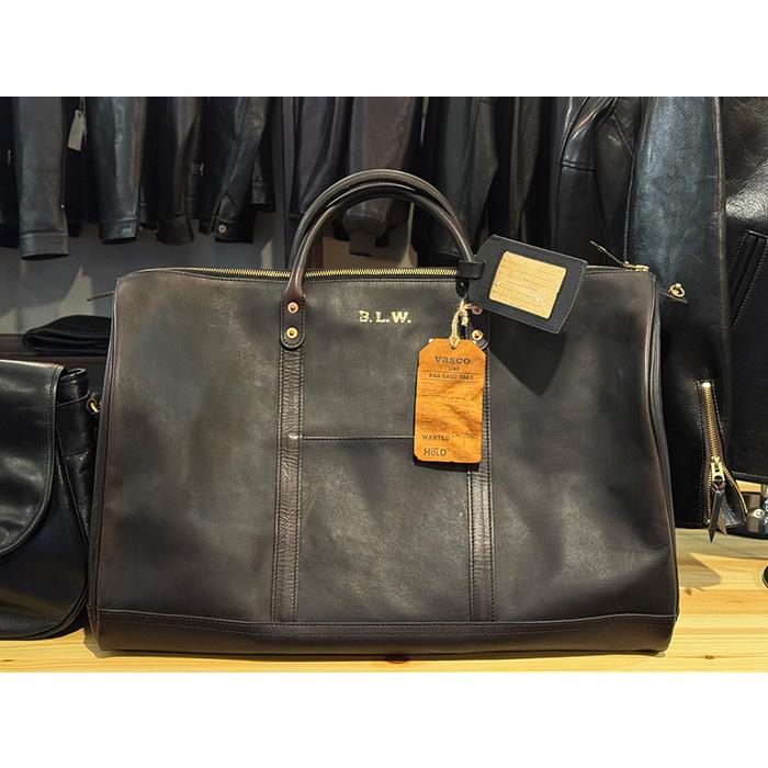 VASCO ヴァスコ VS-261L LEATHER TRAVEL BOSTON BAG BLACK レザー トラベル ボストンバッグ ブラックの画像