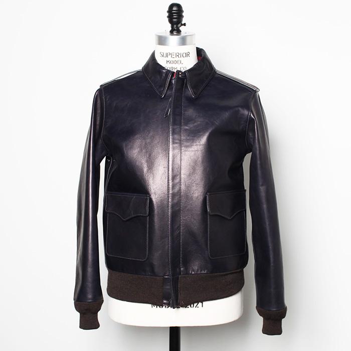希少 48 Y'2 LEATHER インディゴホース 2nd レザージャケット Y'2 LEATHER/ワイツーレザー】レザージャケット/ IB-141 INDIGO HORSE