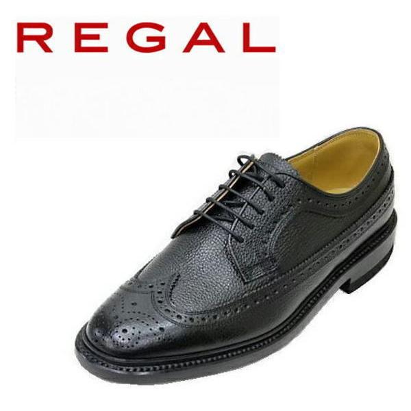 リーガル 靴 メンズ ビジネス REGAL ウイングチップ 2585N黒EE 本革紳士靴 シューズ｜rhythm-shoes