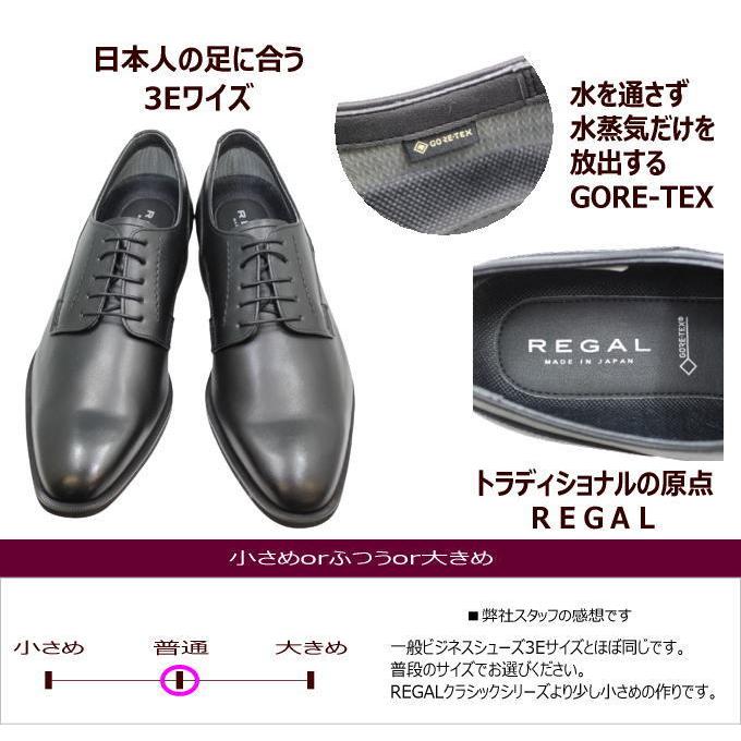 REGAL（リーガル） GORE-TEX（ゴアテックス）プレーントゥー 34HR BB