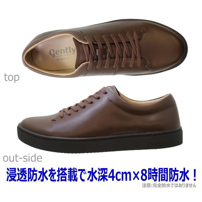 ビジネススニーカー メンズ gently ジェントリー GE102 ブラウン 4Ｅムーンスター｜rhythm-shoes｜03