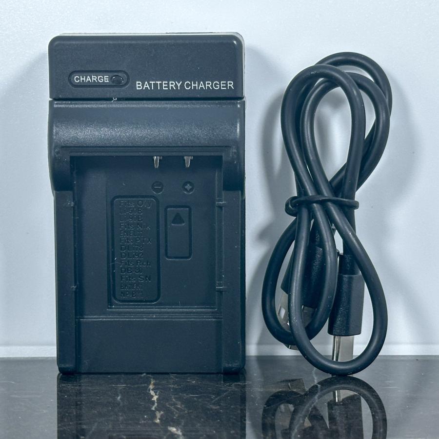 RICOH リコー DB-80 DB-100 BJ-11 用 互換充電器 USB-Cケーブル付き