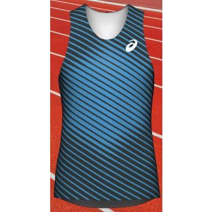 ASICS - アシックス プリントオーダーコンポ受注生み出すこと 駈けっくらティーシャツ（メンズ）レーシングエキスパートシルエット ソフトドライニット原料品 PA04B-NWTFPOSC 陸上、トラック、フィールド-スポーツ