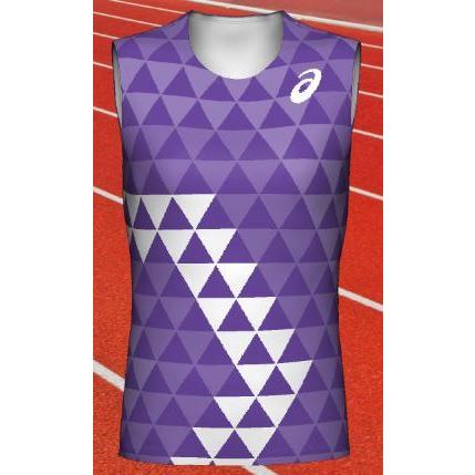 ASICS - アシックス プリントオーダーコンポ受注生み出すこと レーシングシャツNS（レディス）2WAYトリコットFD原料品 PX07-NWTFPOSDW 陸上、トラック、フィールド-陸上用シャツ-スポーツ