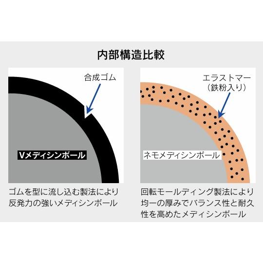 ニシ・スポーツ Vメディシンボール（3kg）体幹・補強トレーニング