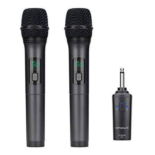 Kithouse K380Aワイヤレスマイク Bluetoothカラオケマイク 2本セット