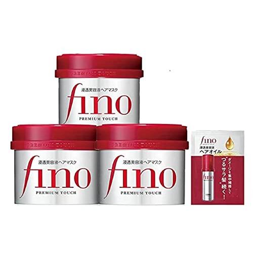 フィーノ プレミアムタッチ 浸透美容液ヘアマスク 230g×3個 おまけ付き