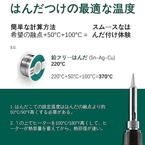 YIHUA 926LED IV はんだこて デジタル表示 クリップと拡大鏡付き