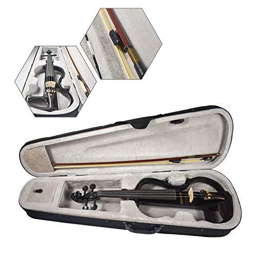 Ennbom エレキヴァイオリン エボニー サイレント バイオリン 4/4 つや