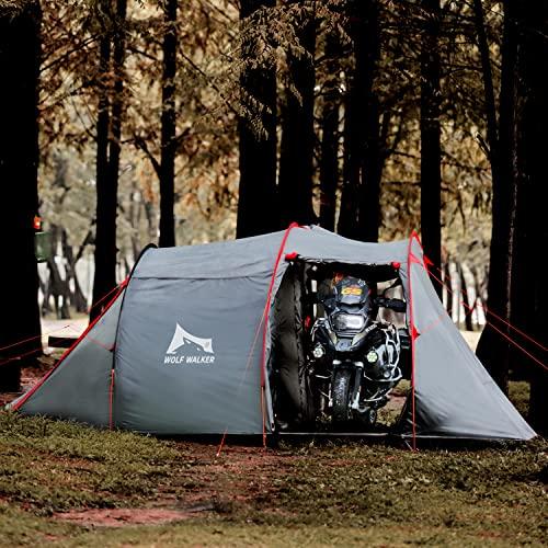 WOLF WALKER 防水オートバイのテント 2人用 バイク旅行 キャンプテント