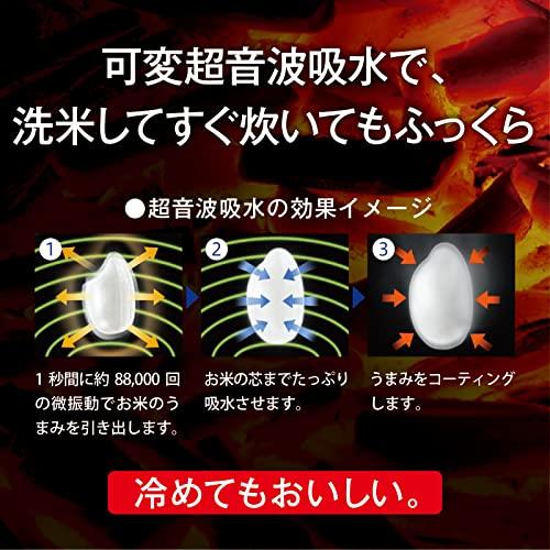 三菱電機 炊飯器 5.5合 IH式 日本製 備長炭炭炊釜 お手入れ簡単 芳潤炊き 淡雲 NJ-VEC10-H 5合 芳潤炊き 淡雲 NJ VEC10 リーズナブル /5 合 白米 無洗米