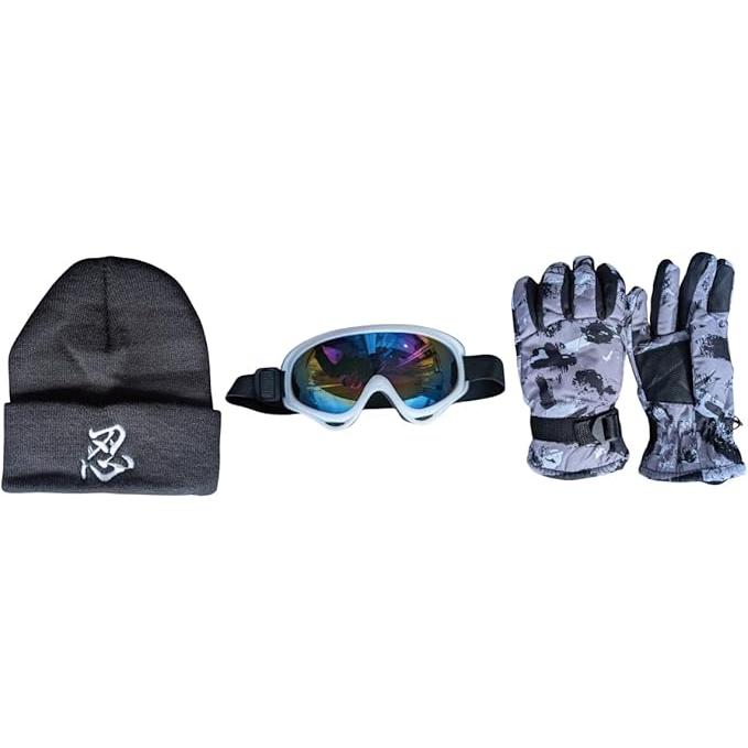 スキー スノーボード 小物 ゴーグル グローブ 帽子 3点セット キッズ
